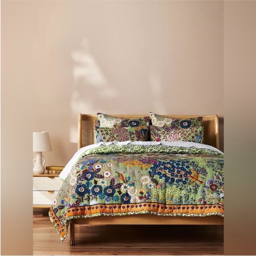 Anthropologie Averill Organic Cotton Quilt Size Cal King NWT - Picture 1 of 14